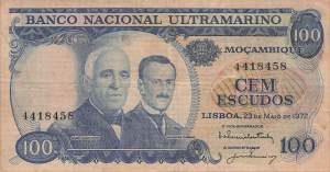 Mosambik p113-2 100 Escudos 1972